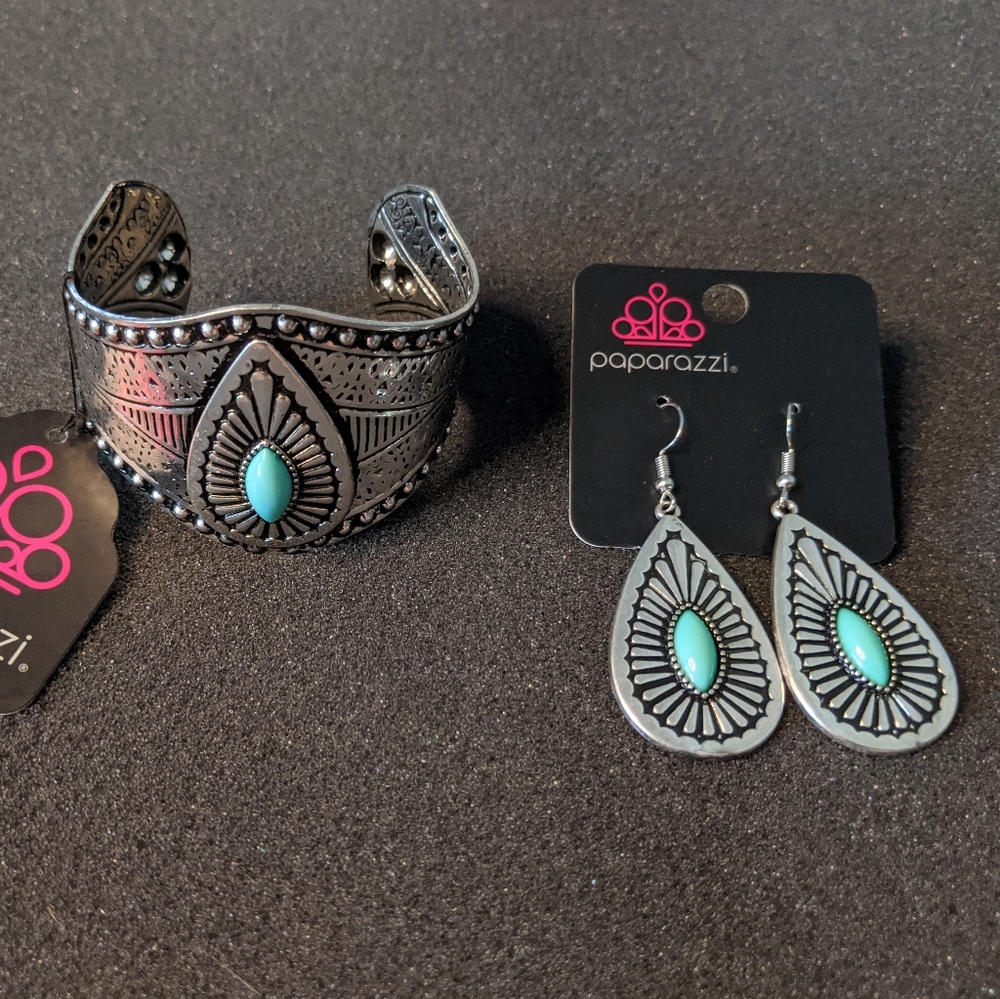 Southwestern Cuff & Earrings Set
